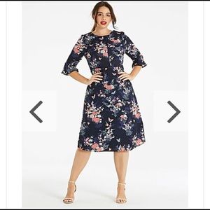 Kimono Sleeved Midi Dress